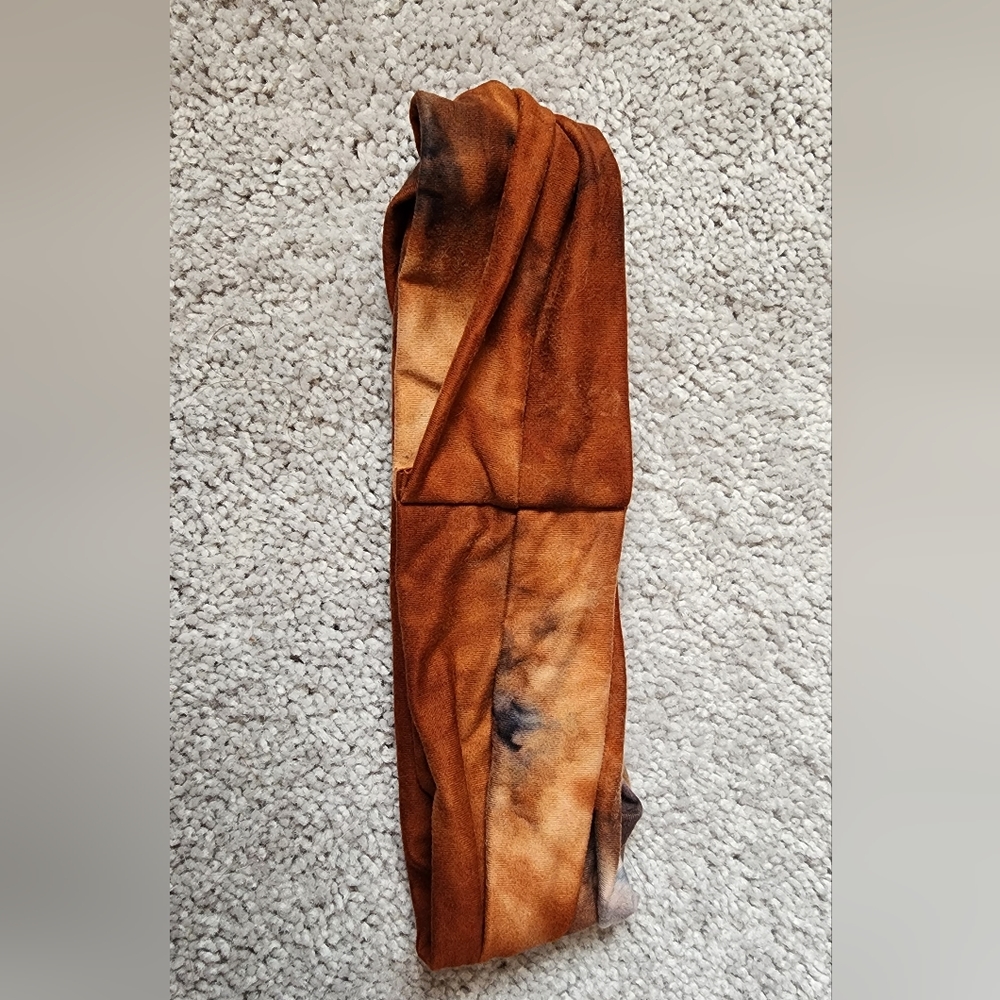 Rust Tie Dye Twist Headband